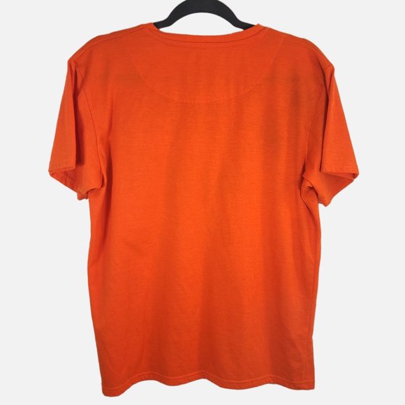 Bushwick Supply New York Orange Astronaut Short Sleeved Graphic Tee Shir… - Picture 5 of 9